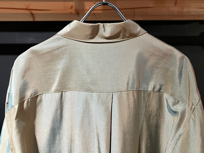 "DKNY" 00s Iridescent Color Shirt