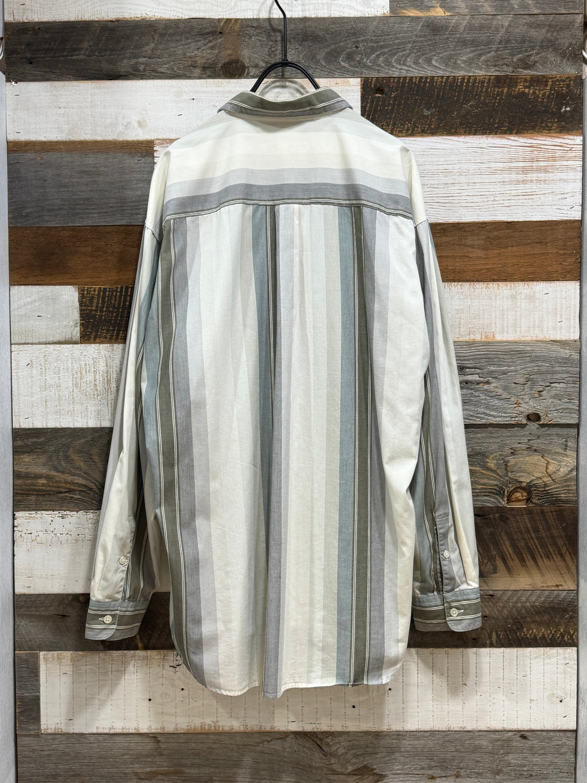 Old Perry Ellis Striped Cotton Shirt