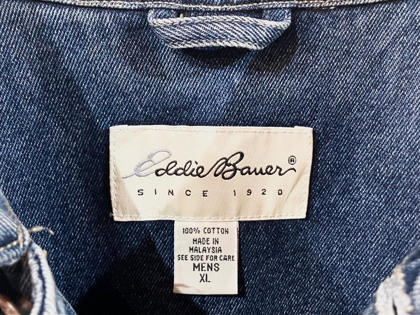 "Eddie Bauer" Old Design Denim JKT