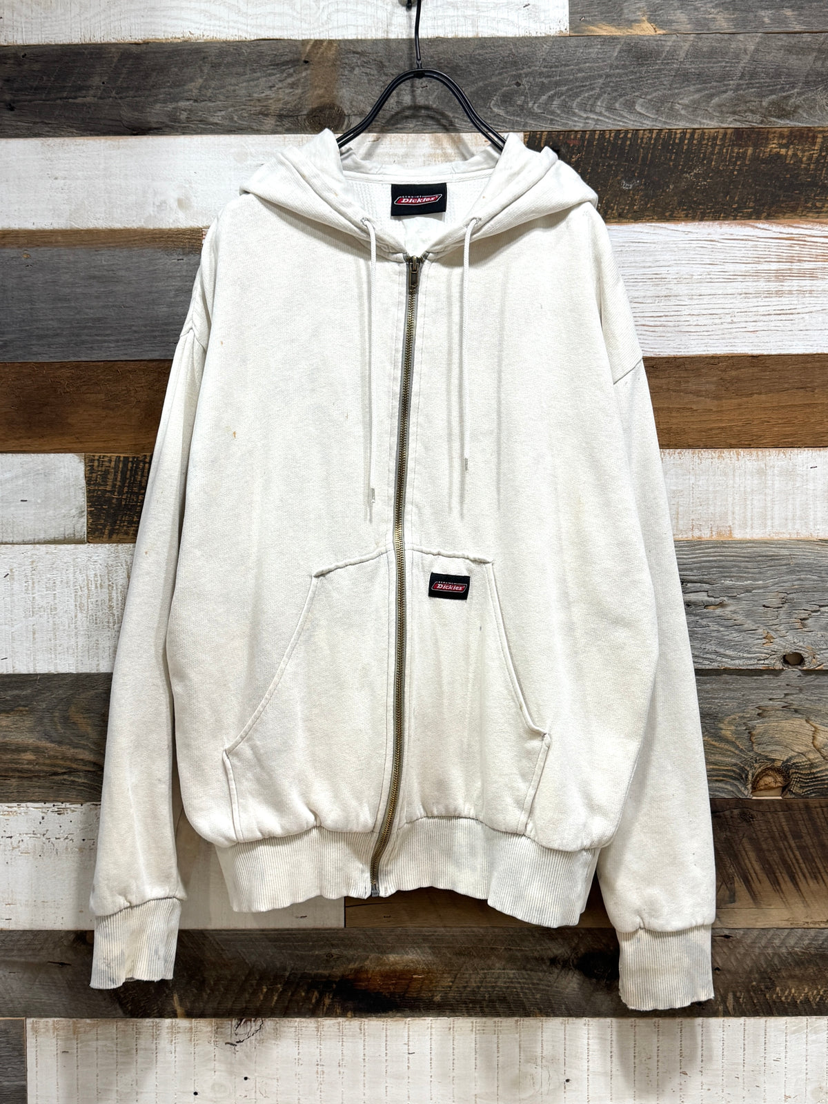 Dickies Dirty White Thermal Lined Zip-up Hoodie