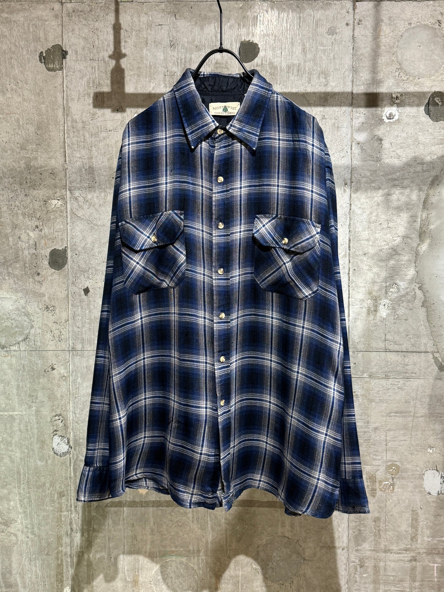 Vintage Cotton Plaid Shirt