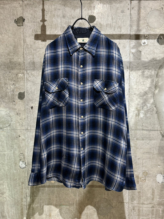 Vintage Cotton Plaid Shirt