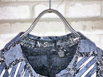 Old Oversized Design Pollover Rayon Shirt