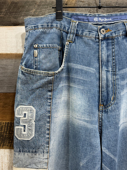 Pepe Jeans Patch Design Denim Pants