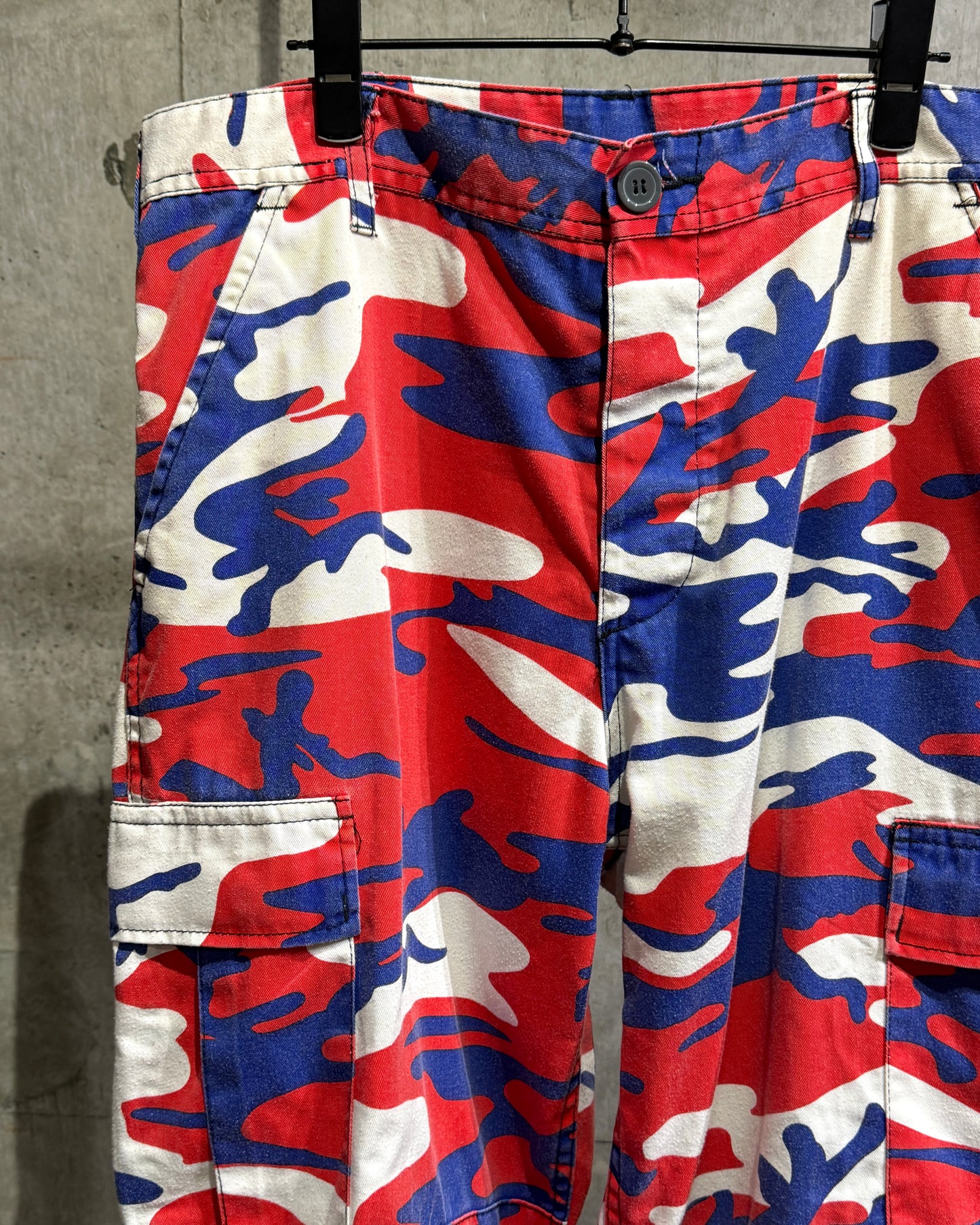 Vintage Tricolor Camo Cargo Pants