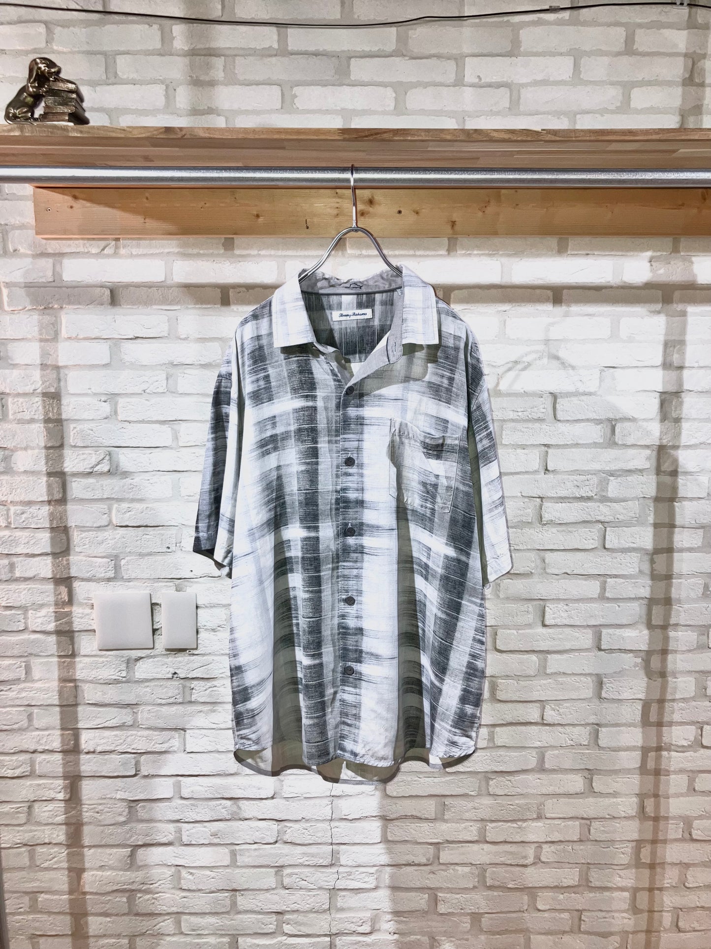 "Tommy Bahama" Old Check Silk Shirt