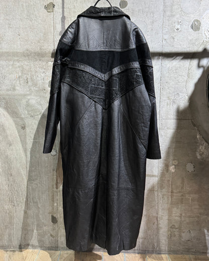 Vintage OUTBROOK Leather Long Coat