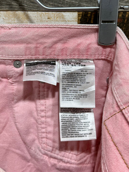 Levi's 569 Pink Denim Shorts
