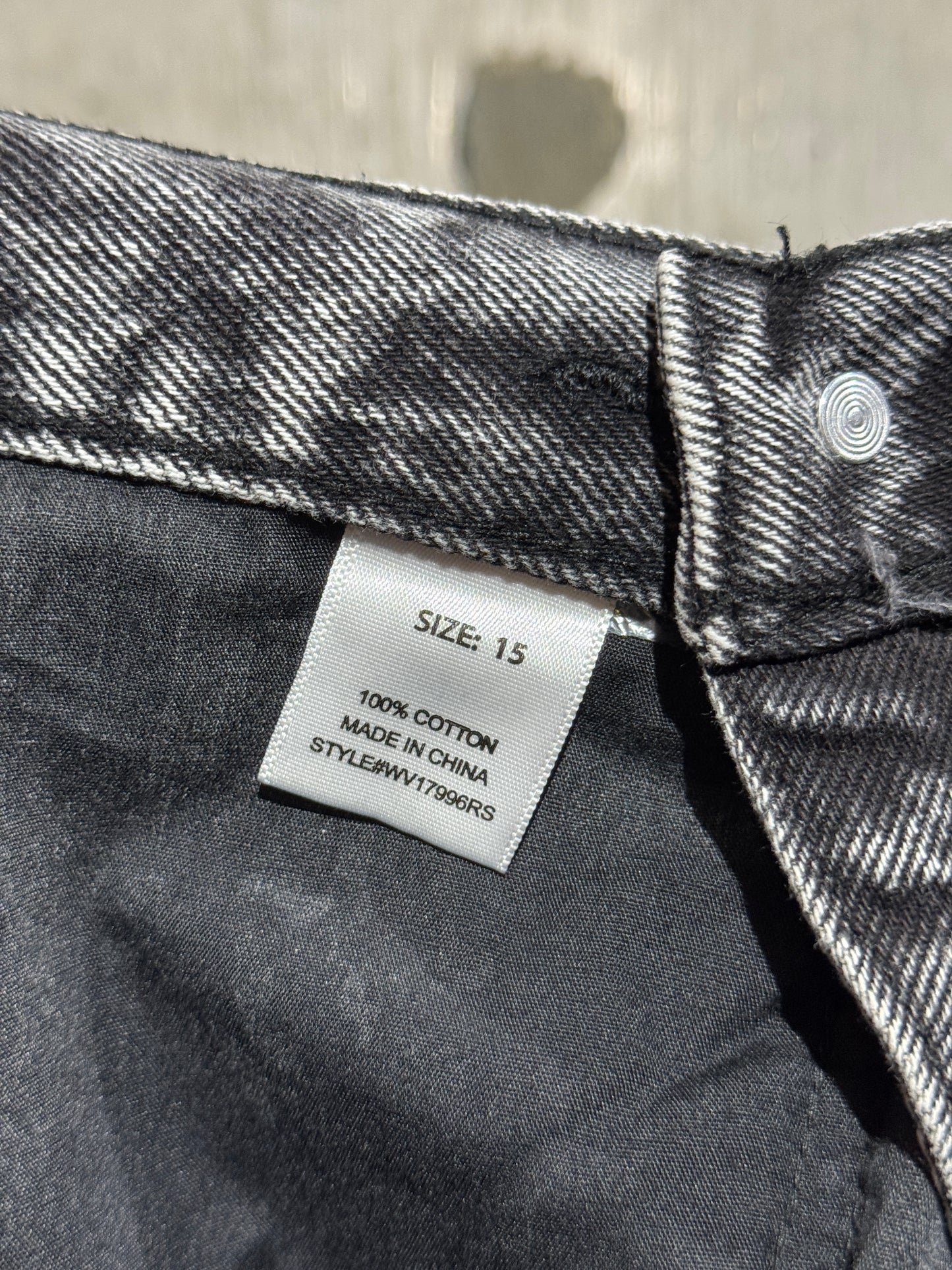 10's Black Wide Denim Pants