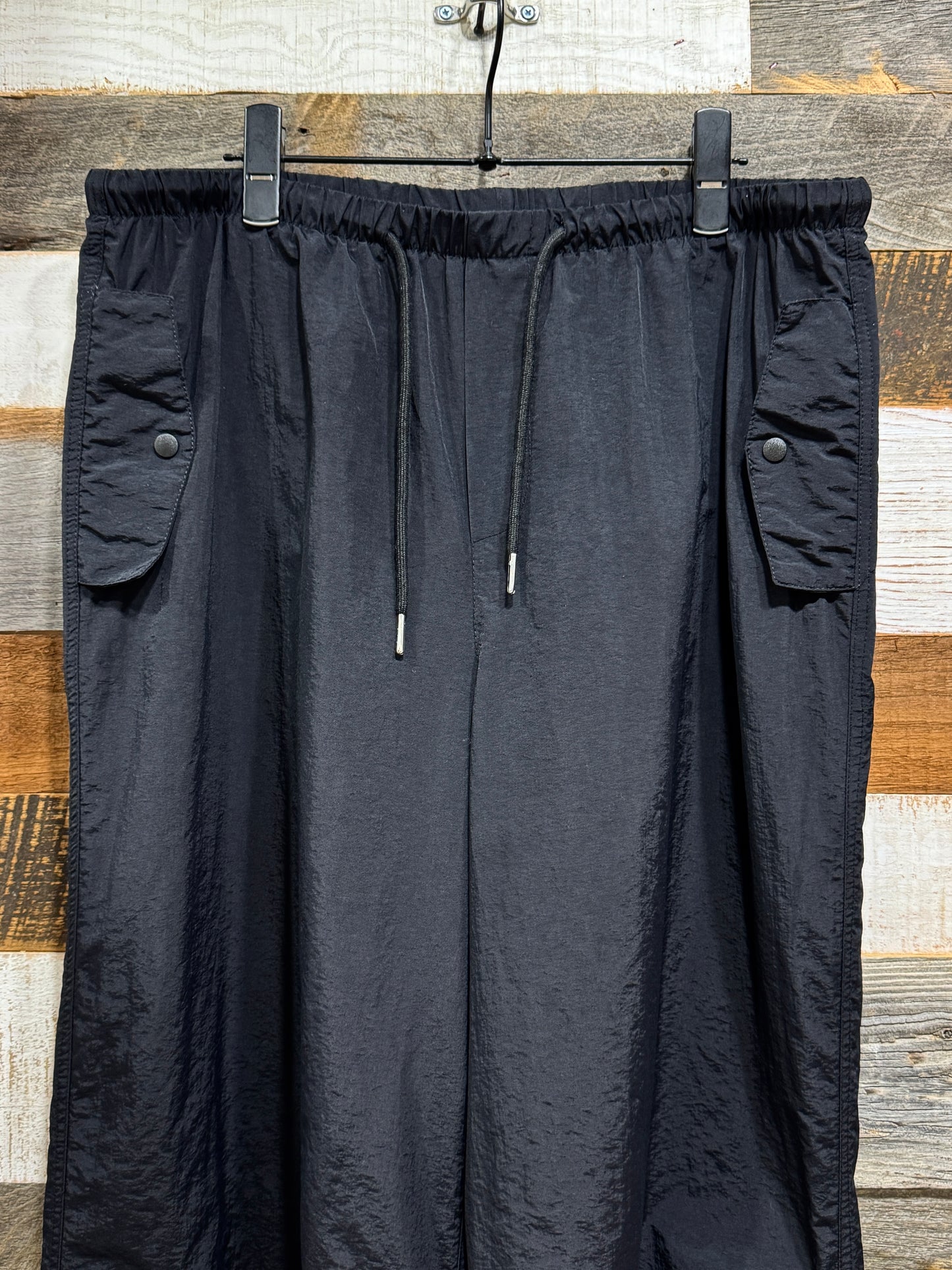 Nylon Parachute Wide Pants