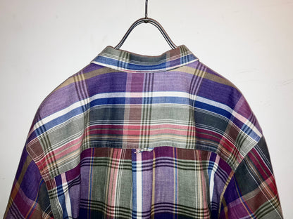 "Eddie Bauer" Old Madras Check Shirt