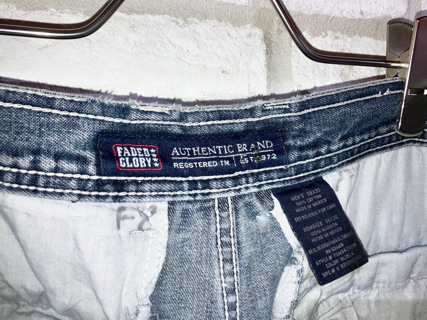 Old Wide Denim Cargo Pants