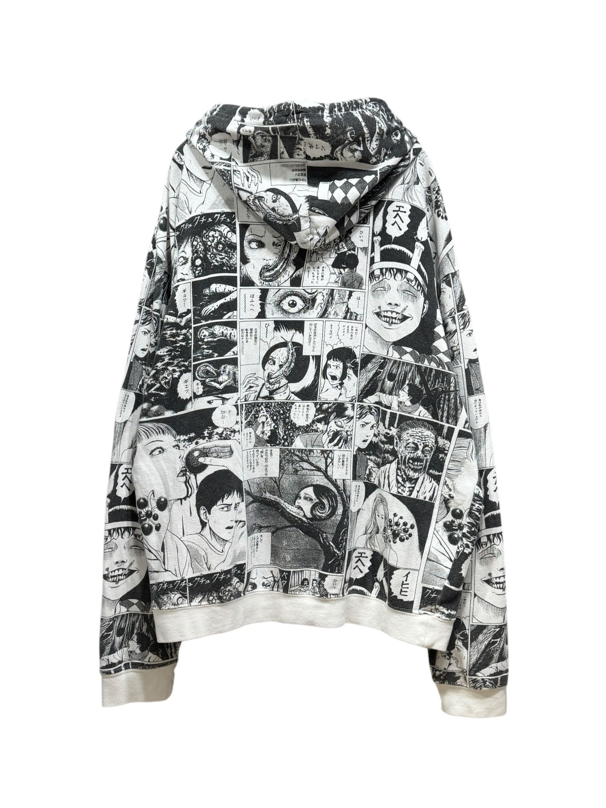 Junji Ito Collection Manga Panel Allover Print Hoodie