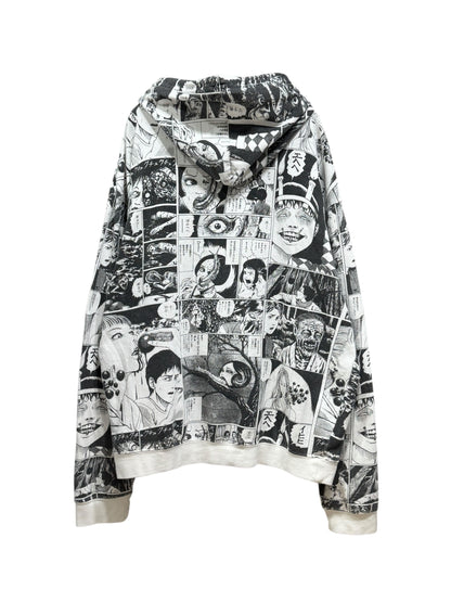 Junji Ito Collection Manga Panel Allover Print Hoodie