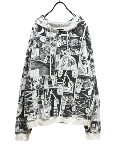 Junji Ito Collection Manga Panel Allover Print Hoodie