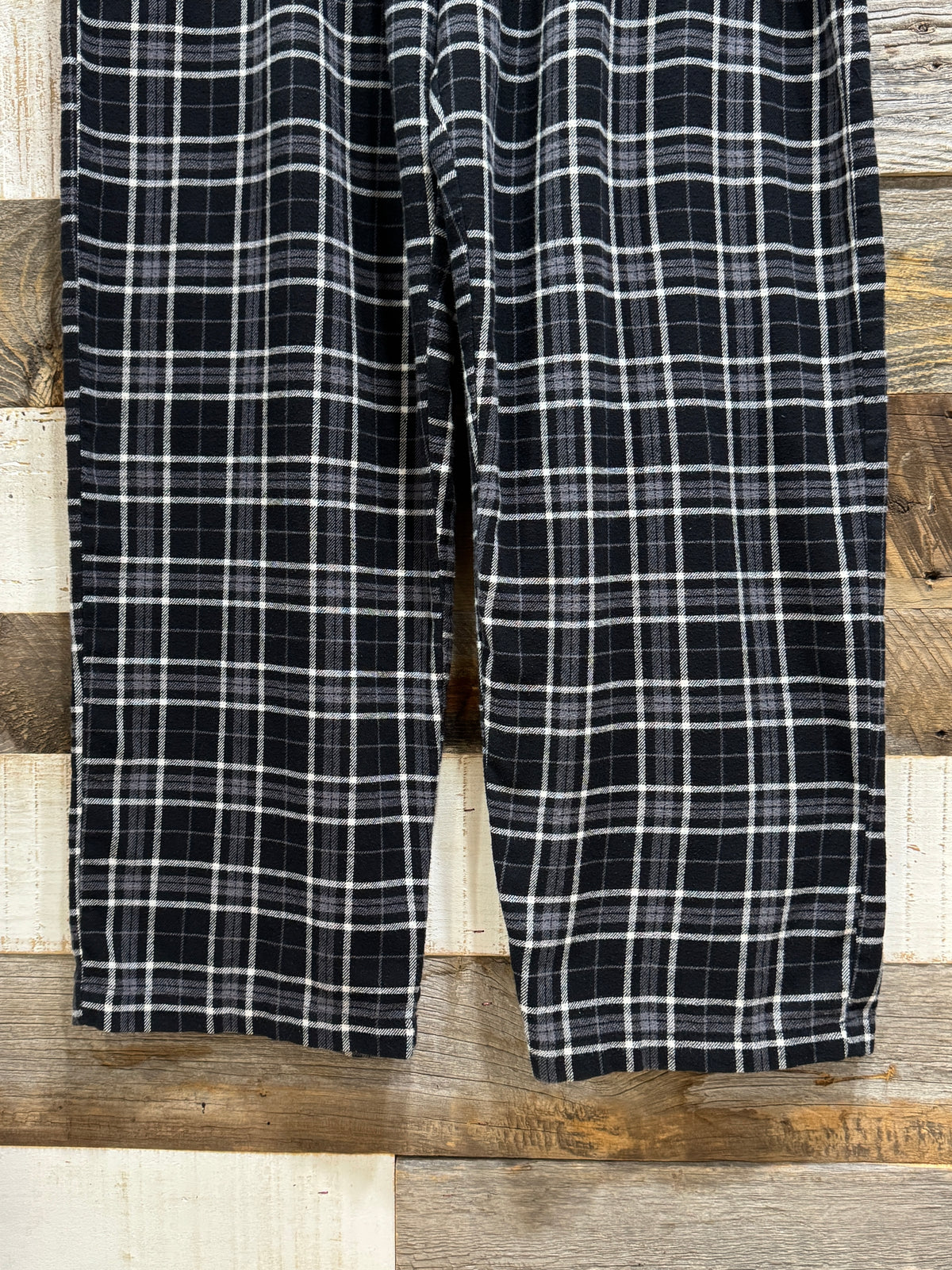 George Plaid Plannel Wide EZ Pants