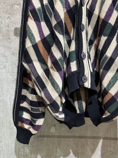 Old St. Croix Geometric Pattern Cardigan
