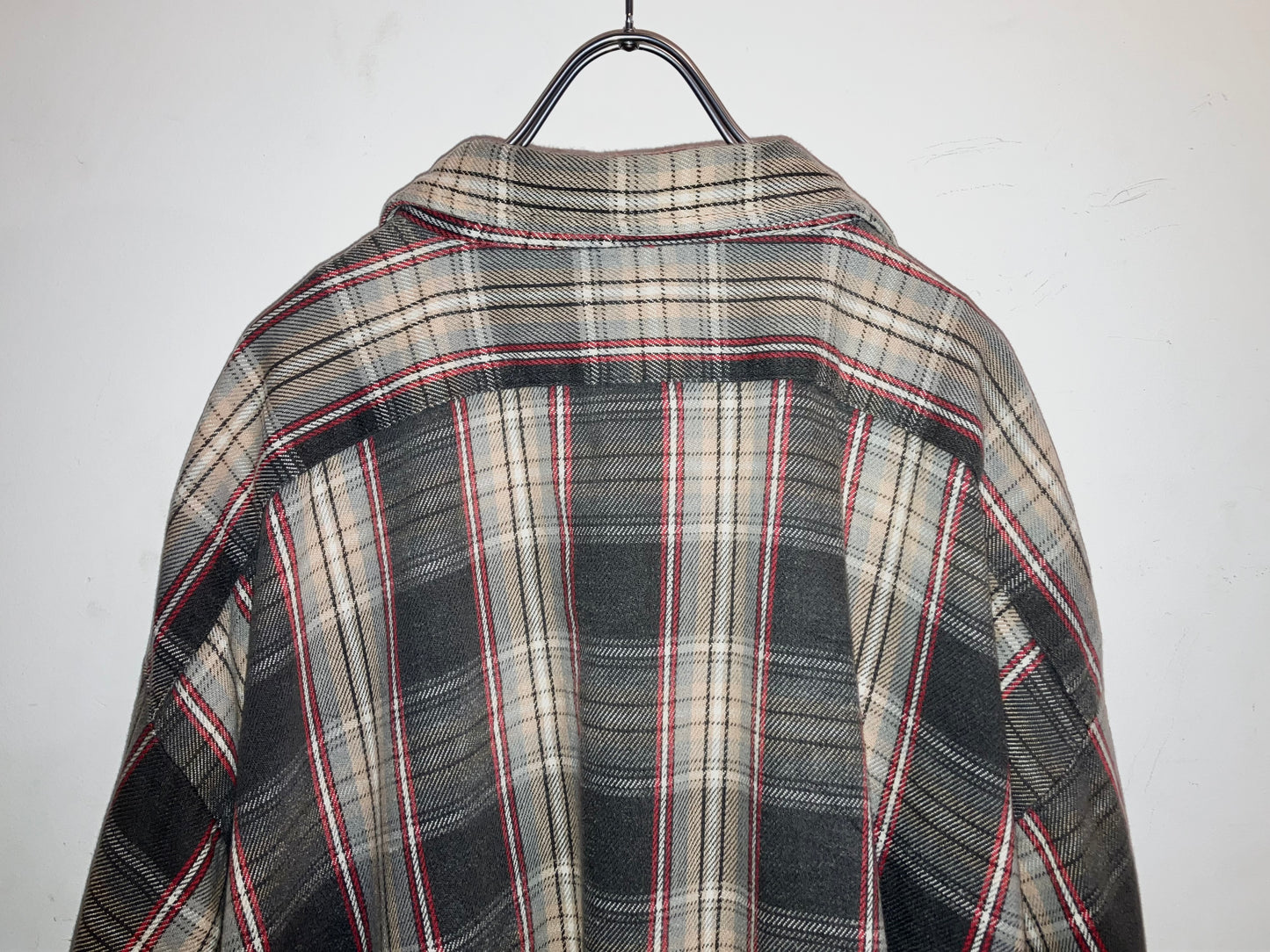 "FIVE BROTHER" Old Super Wide Heavy Flannel Check Shirt