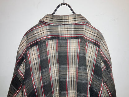 "FIVE BROTHER" Old Super Wide Heavy Flannel Check Shirt