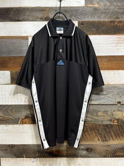 Old Adidas Side Snap Polo Shirt
