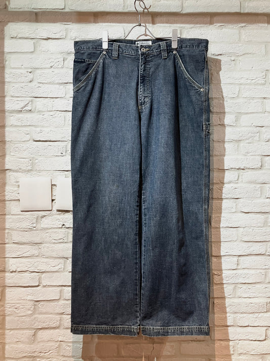 "Cloumbia" 00s Design Wide Denim Pants