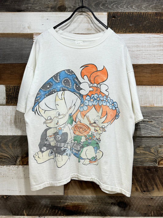90s The Flintstones “Bamm Bamm＆Pebbles” Tee