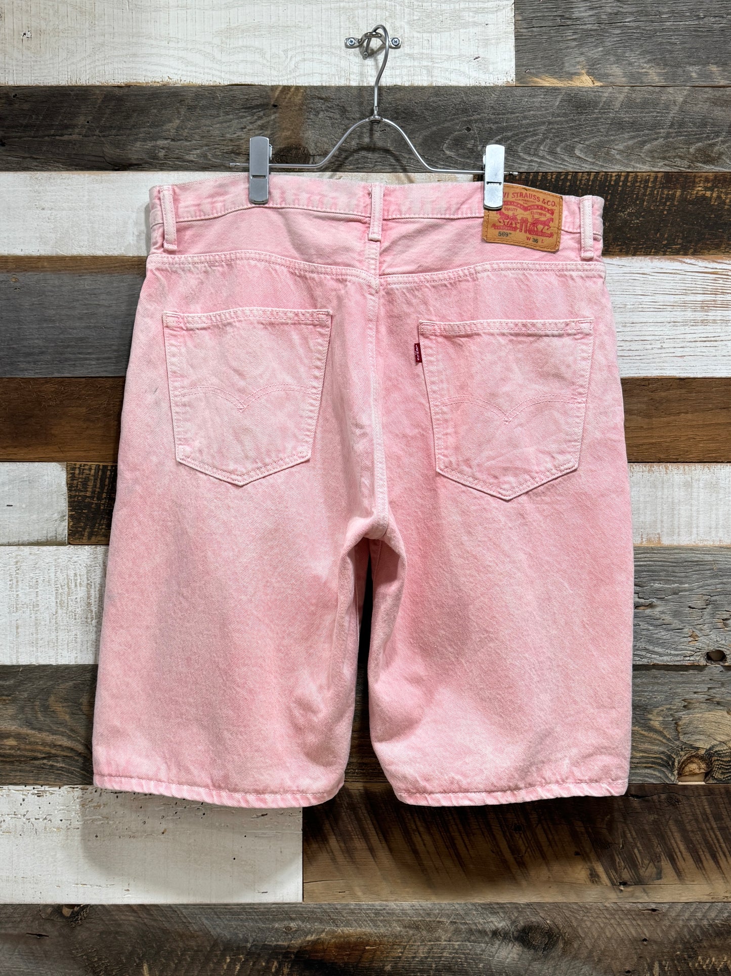Levi's 569 Pink Denim Shorts