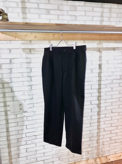 "SAVANE" Old Wide Cotton Slacks