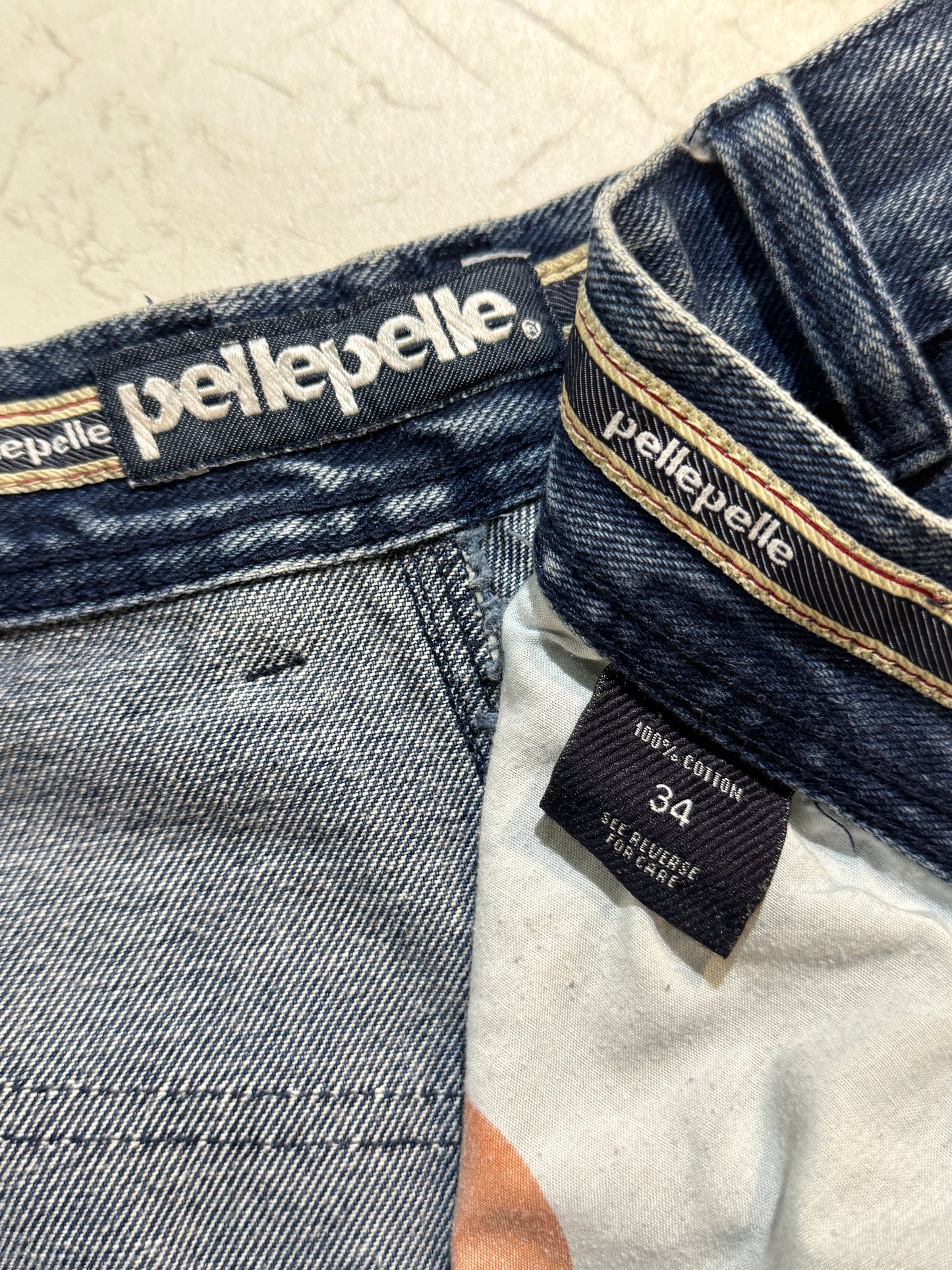 00s Vintage Pelle Pelle Denim Shorts