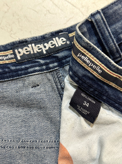 00s Vintage Pelle Pelle Denim Shorts