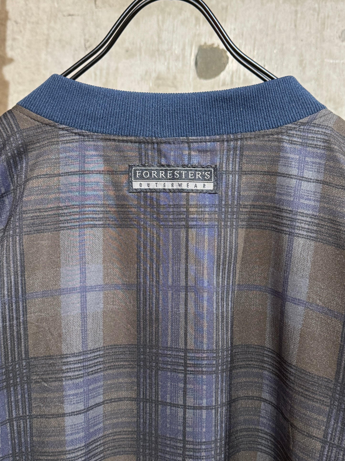 90's Plaid Pullover Jacket
