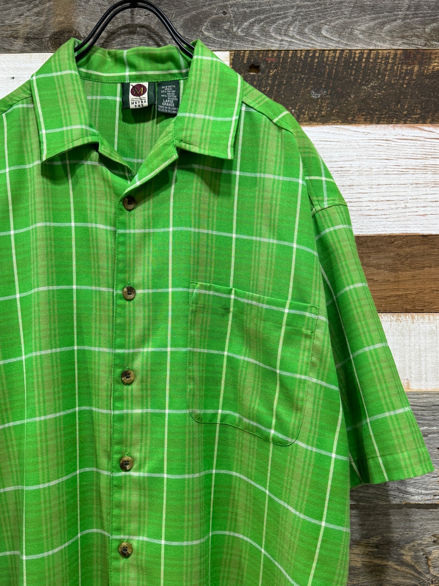 00s Metro One Plaid Shirt