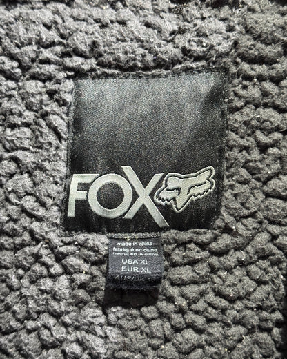 FOX Racing Purple Zebra Sherpa-Lined Zip Hoodie