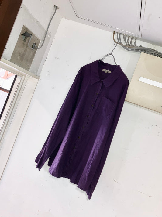 "FLAX" Old Nice Color Linen Shirt
