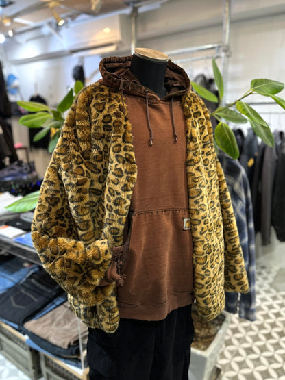 80's Vintage Leopard Fur Jacket