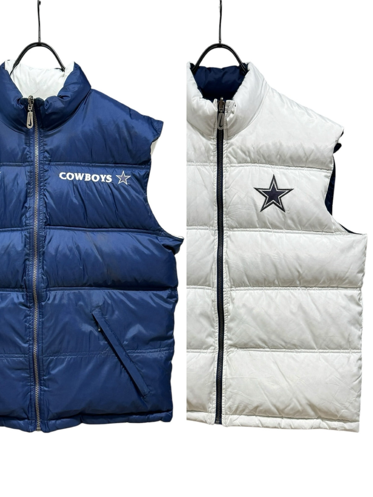 90s Nike Cowboys Reversible Down Vest