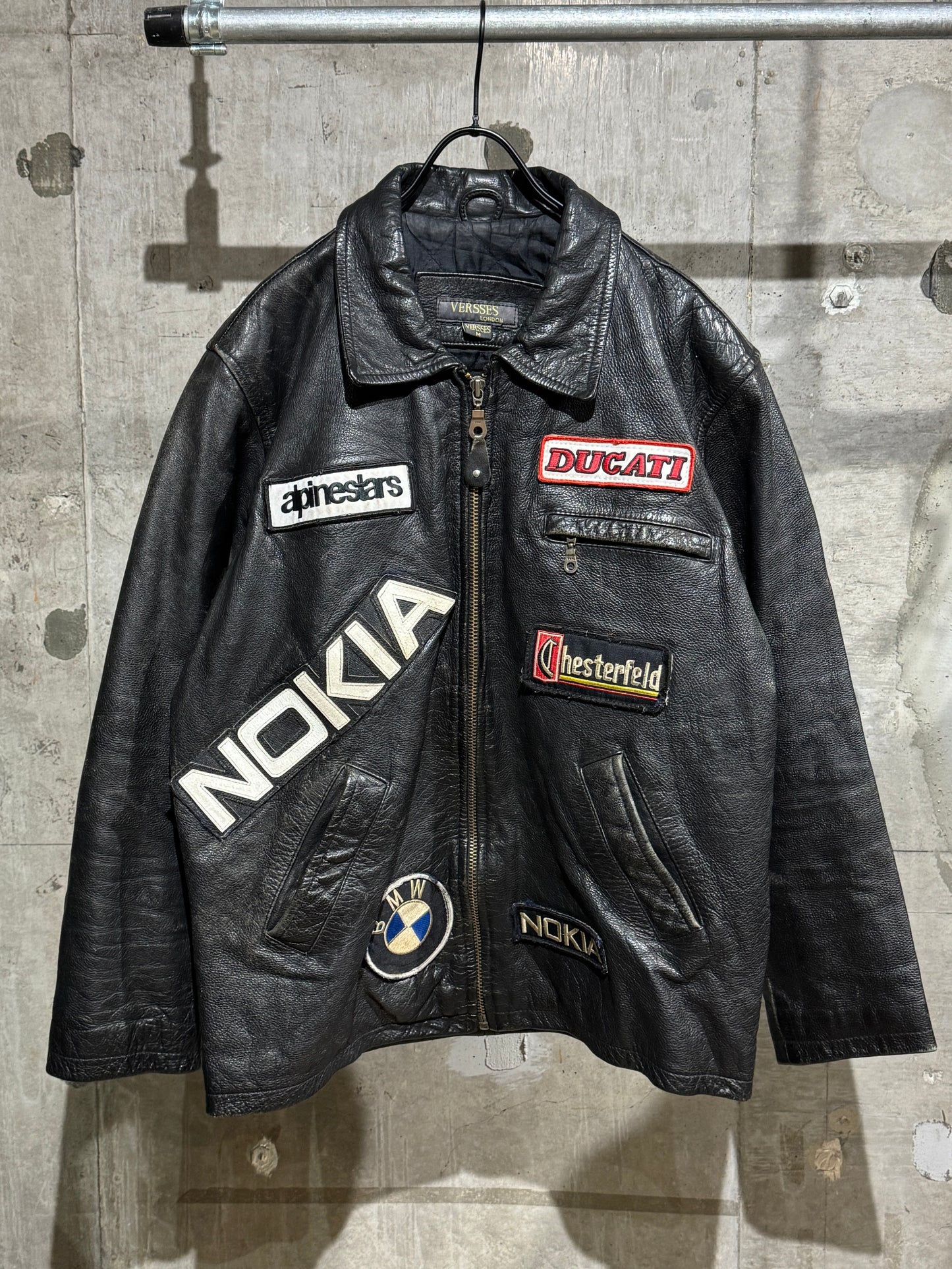 Vintage Euro Racing Leather Jacket