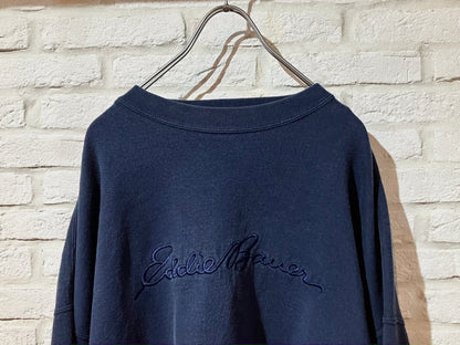 "Eddie Bauer" Old Oversized Embroidery Sweat