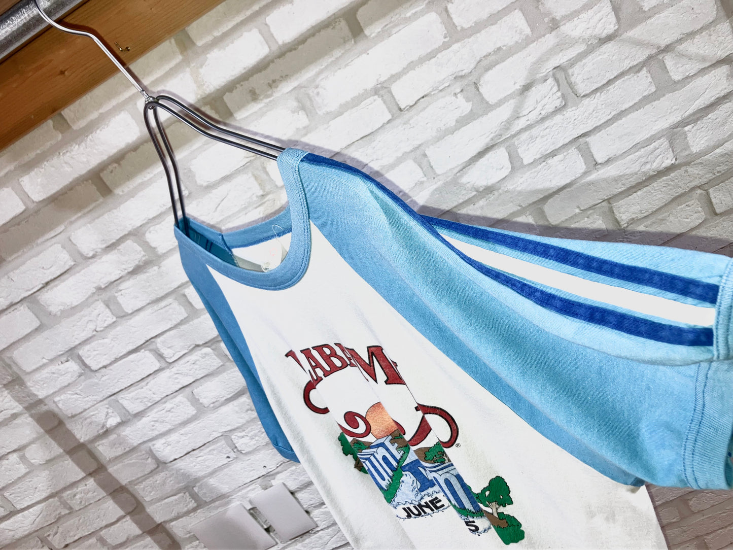 Vintage Printed Raglan Tee