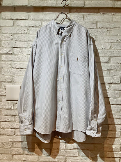 "Ralph Lauren" Old Oversized Stripe Shirt