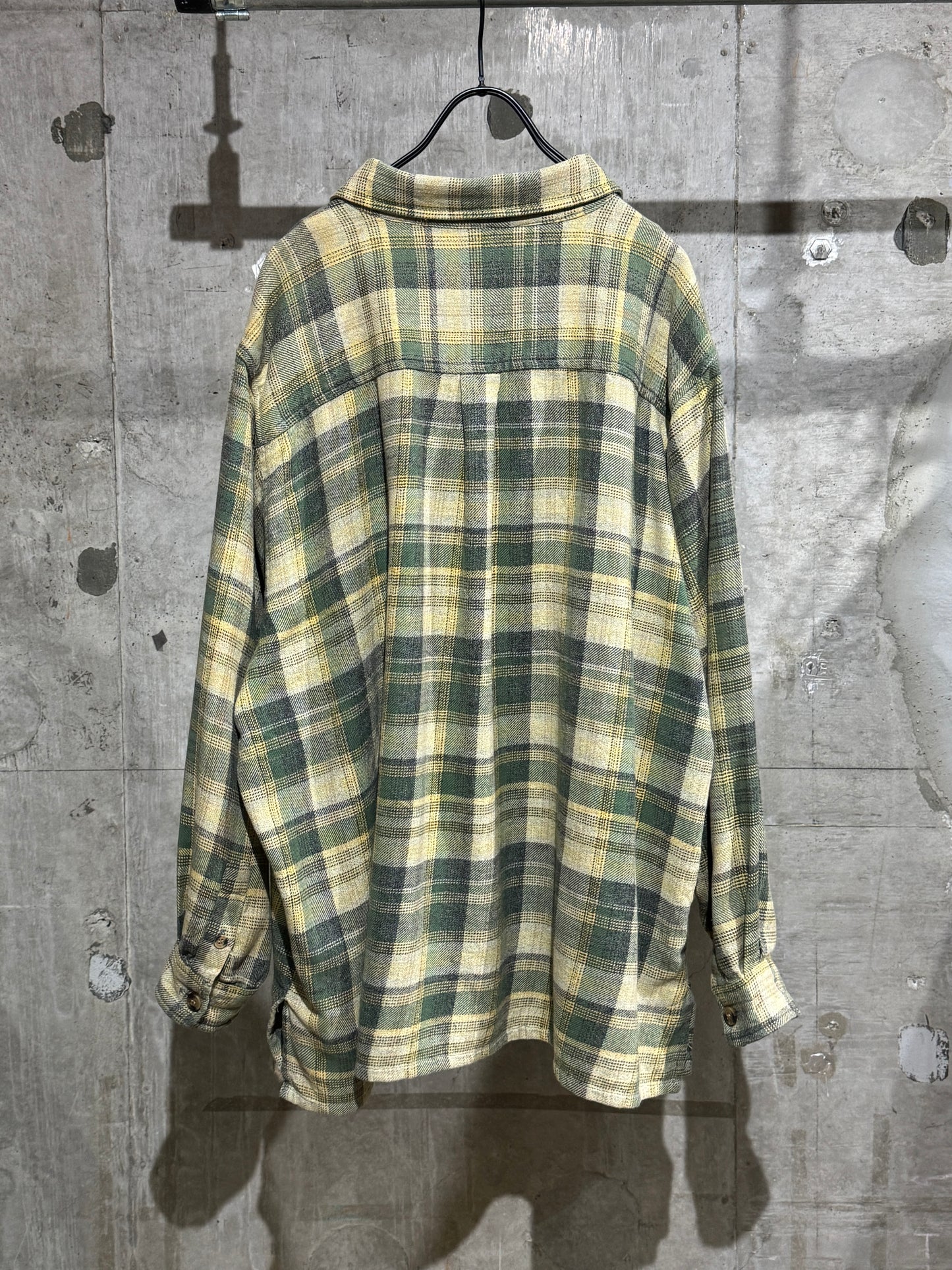 00s Vintage Zip-up Plaid Shirt