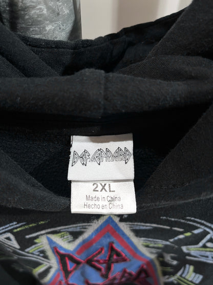 Def Leppard embroidery big silhouette hoodie