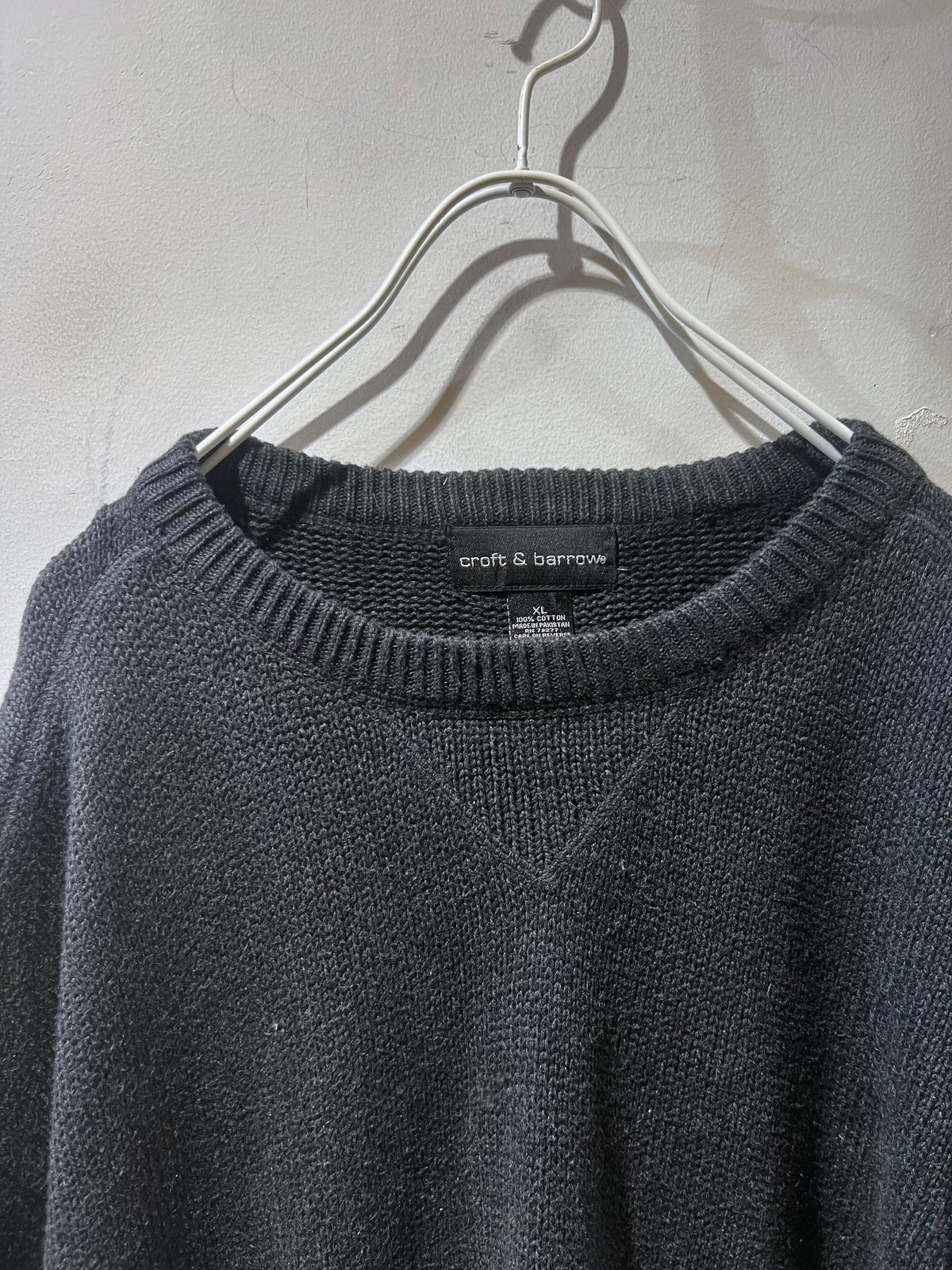 Croft & Barrow Dark Grey Cotton Sweater