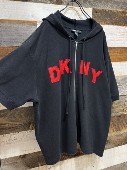 00s DKNY SS Zip-up Boxy Hoodie