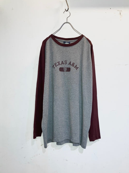 "JAN SPORT" Old Printed Raglan LS Tee