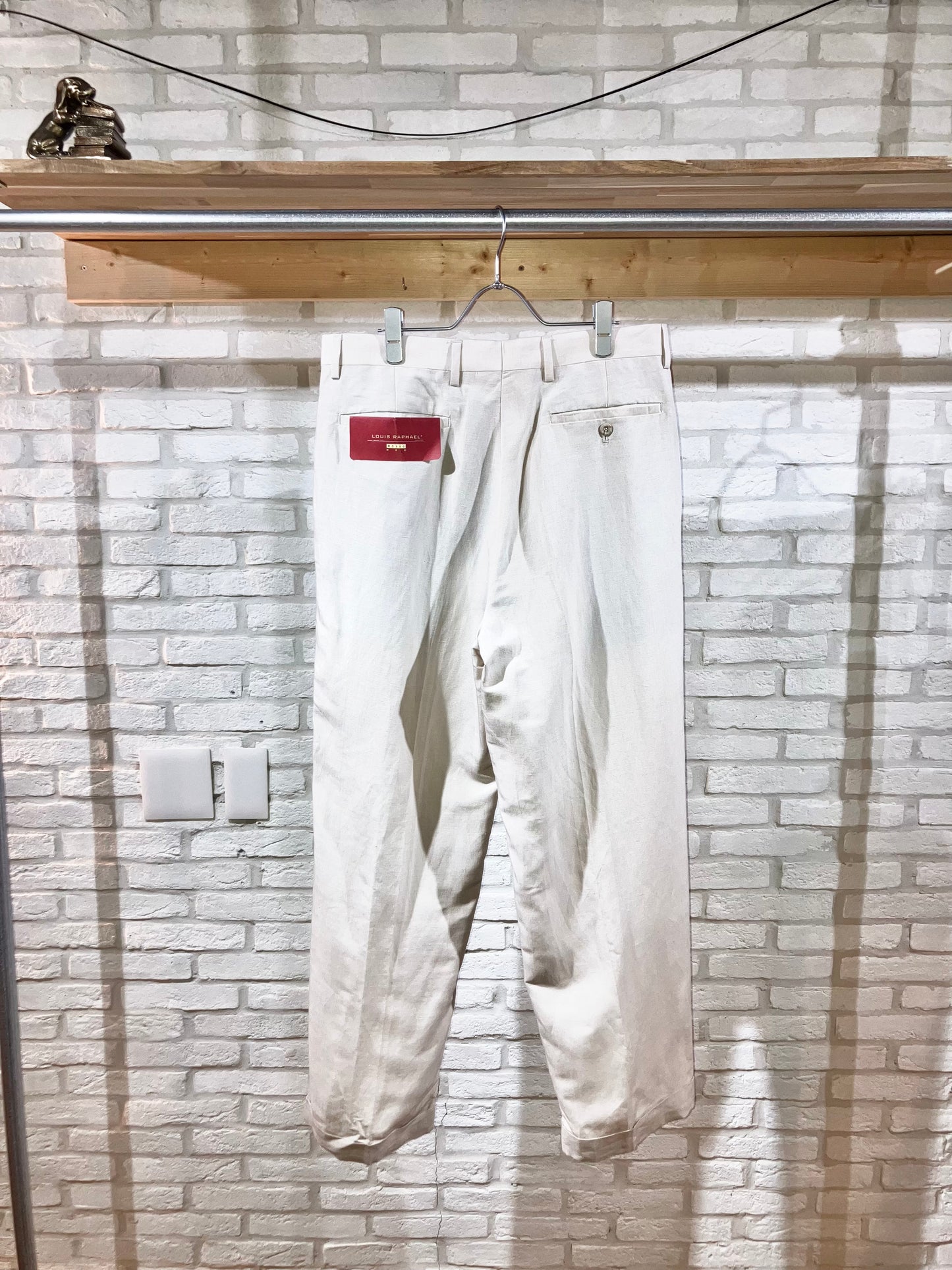 "NOS" 00s Linen&Viscose Wide Slacks