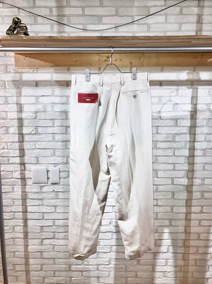 "NOS" 00s Linen&Viscose Wide Slacks