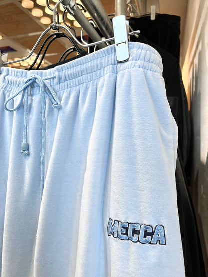 MECCA Ice Blue velours pants
