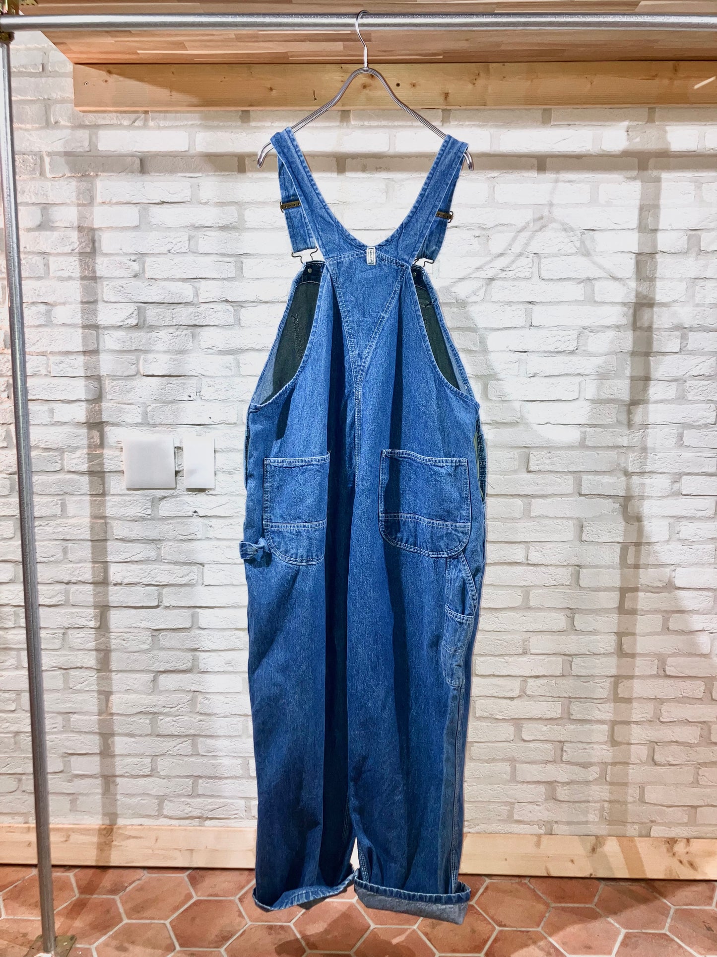 "KEY" Old Denim Overalls