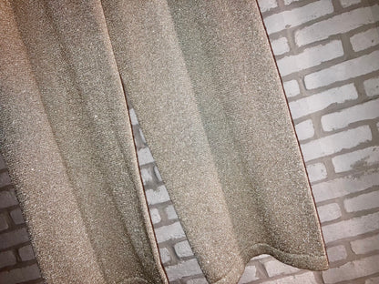 Old Gold Knit Wide Pants